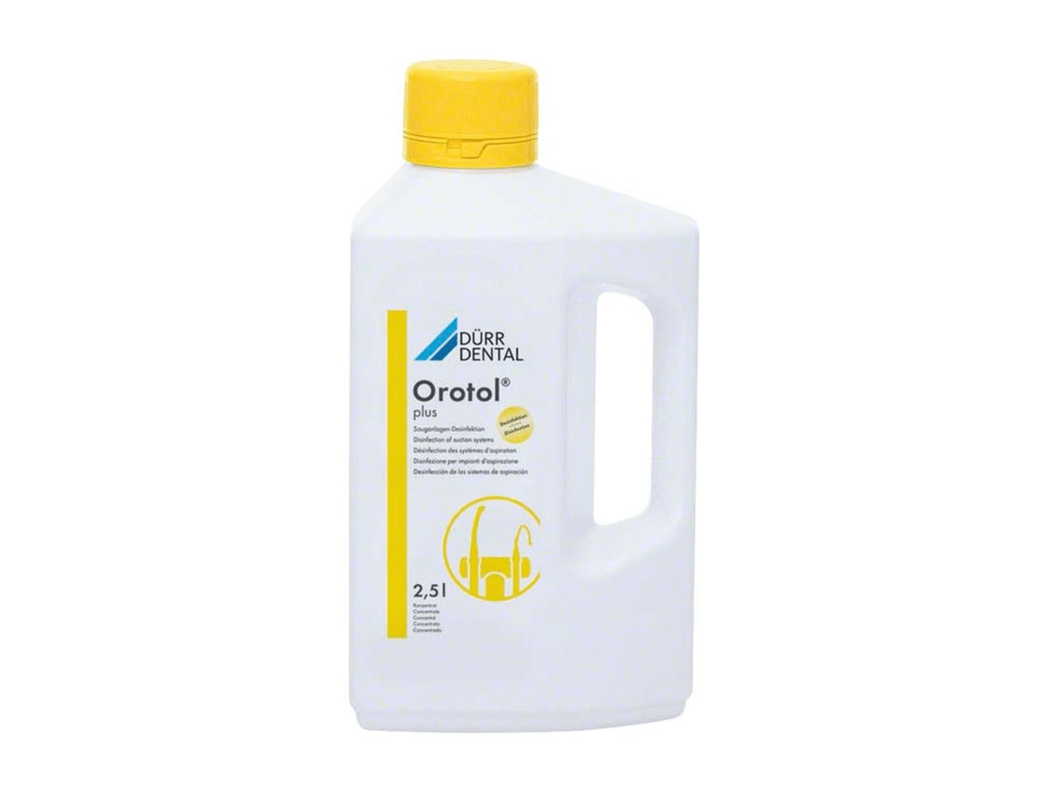 <p><strong>2,5 Liter Flasche</strong><br />Hochwirksames Desinfektions- und Pflegekonzentrat für Dentalsauganlagen, das zuverlässig Keime bekämpft und Ablagerungen verhindert.</p>