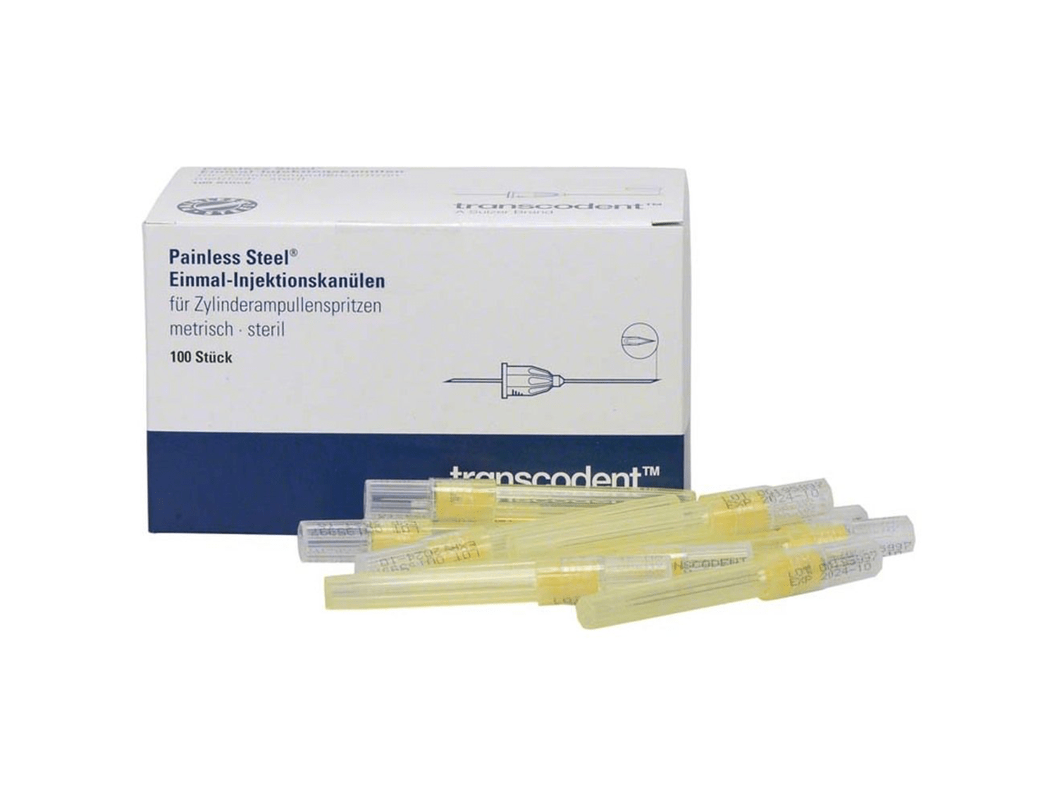 <p><strong>100 Stück pro Box,</strong><br /><strong>0.4x42 mm, gelb</strong><br />Die Painless Steel Injektionskanülen G27 bieten eine schmerzarme und präzise Injektion, ideal für hohen Patientenkomfort.</p>