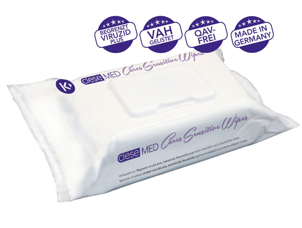 cleseMED Cares SensitiveWipes 80 Blatt